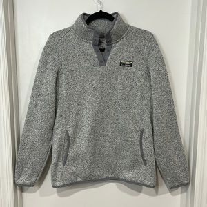 LL Bean Quarter Snap Knitted Fleece NWOT size M